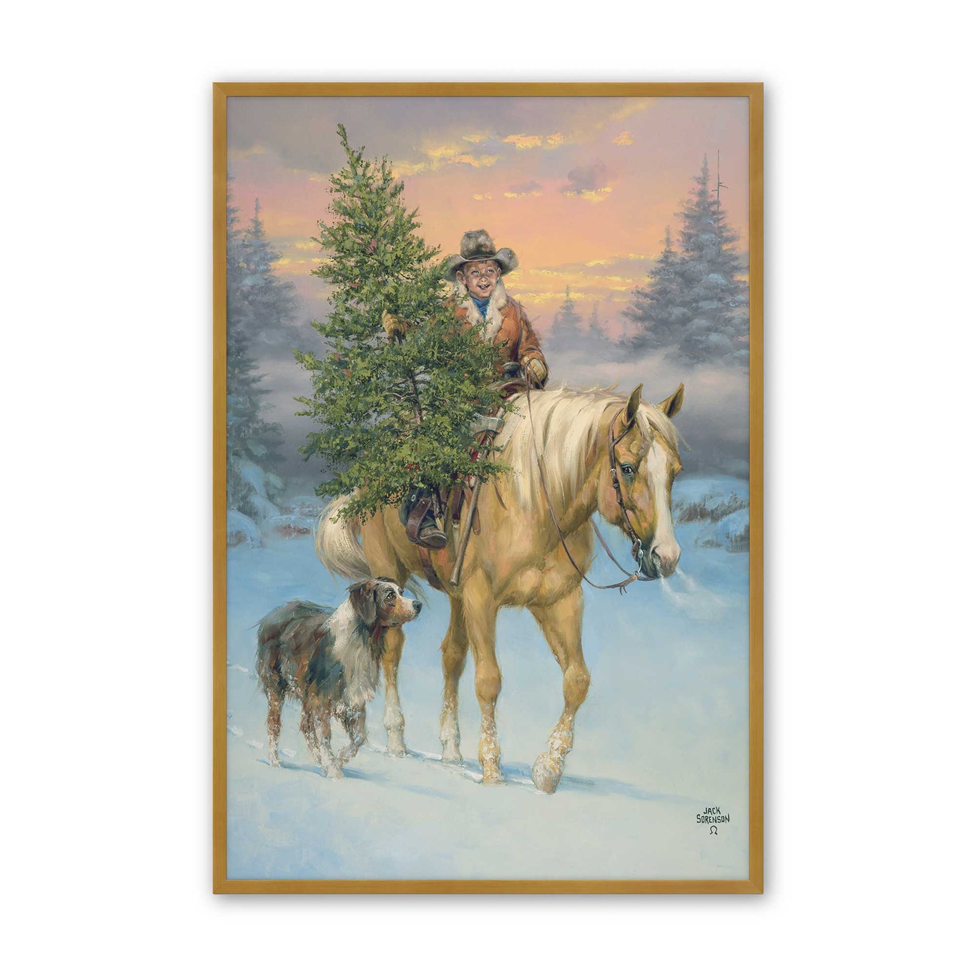 [Color:Polished Gold], Picture of art in a Polished Gold frame