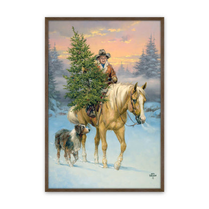 [Color:Walnut], Picture of art in a Walnut frame