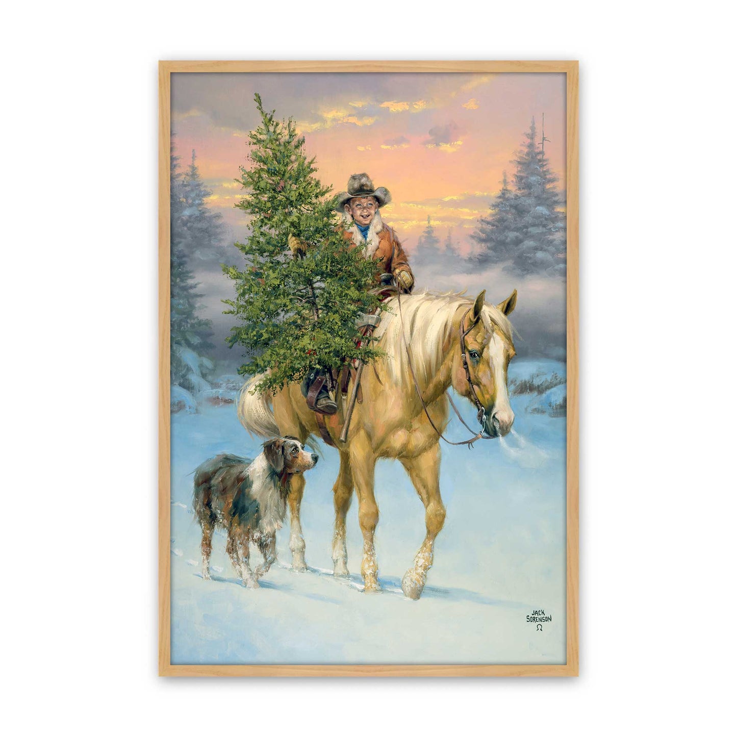 [Color:American Maple], Picture of art in a American Maple frame