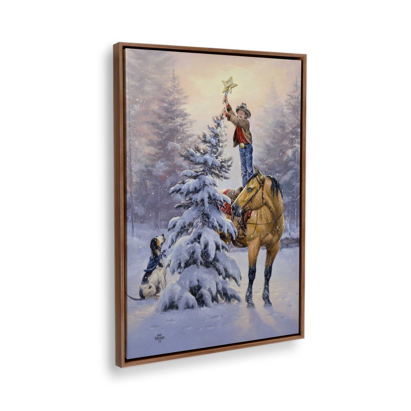 [Color:Walnut], Picture of the corner of the art