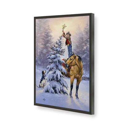 [Color:Satin Black], Picture of art in a Satin Black frame of the corner