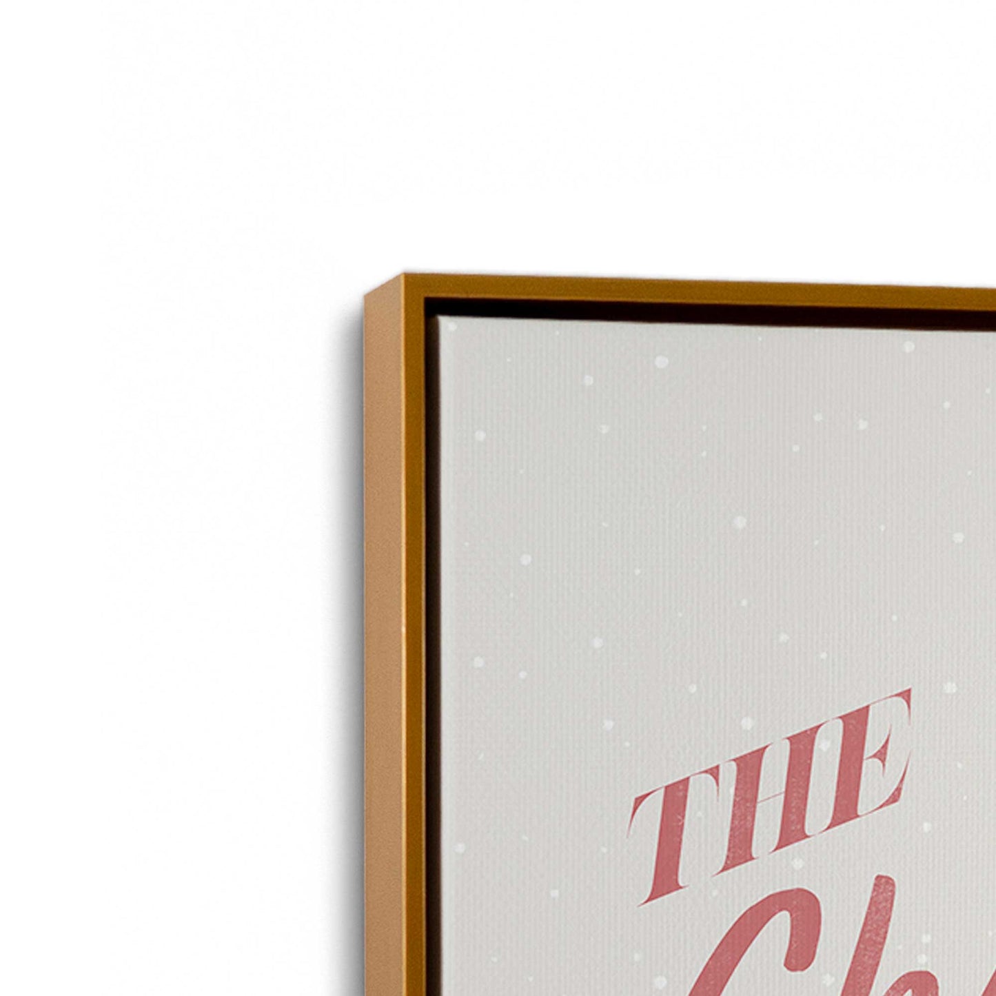 [Color:Polished Gold], Picture of art in a Polished Gold frame at an angle