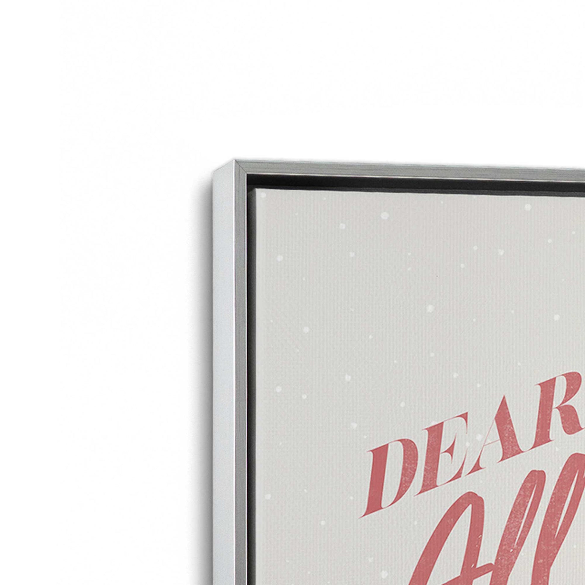 [Color:Polished Chrome], Picture of art in a Polished Chrome frame at an angle