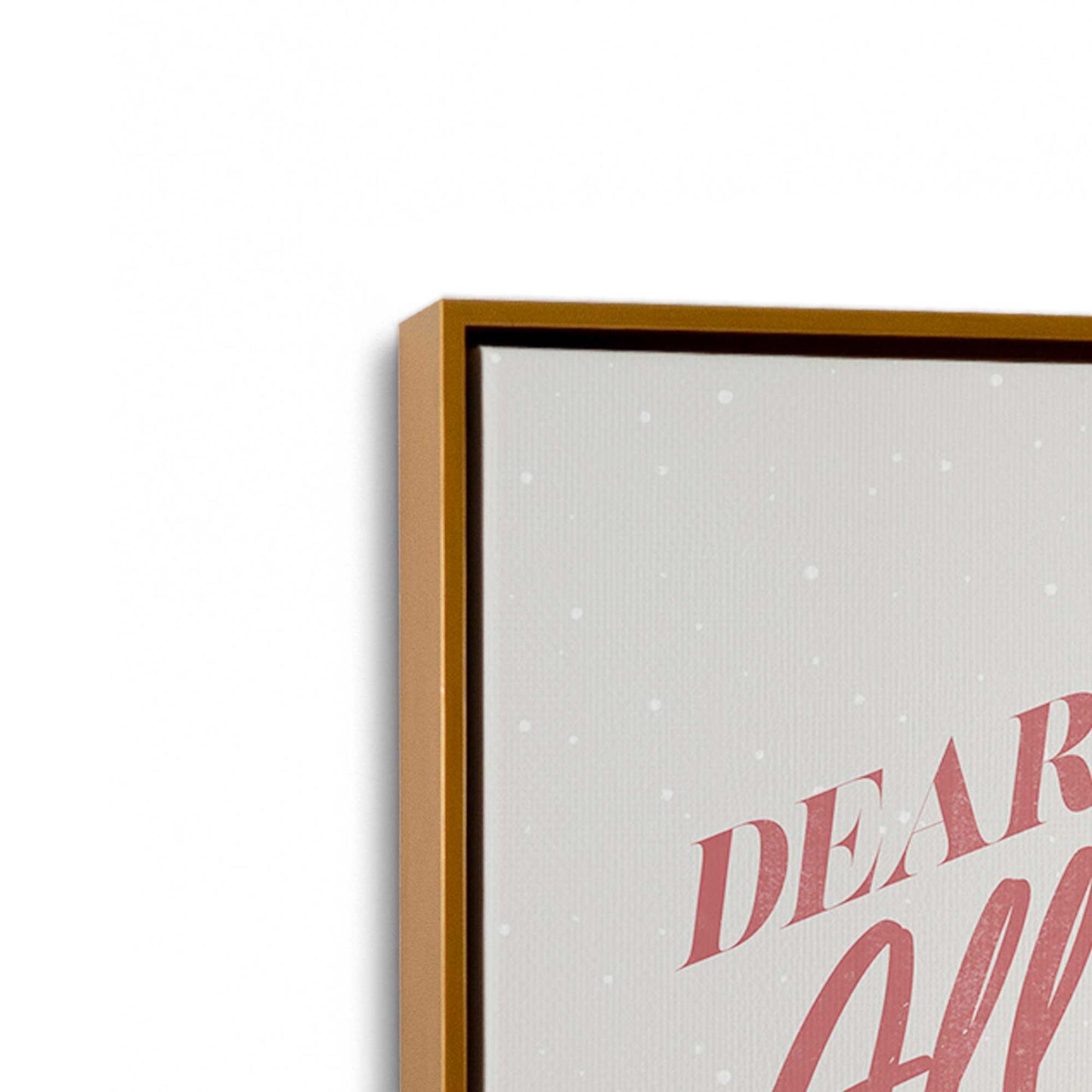 [Color:Polished Gold], Picture of art in a Polished Gold frame at an angle