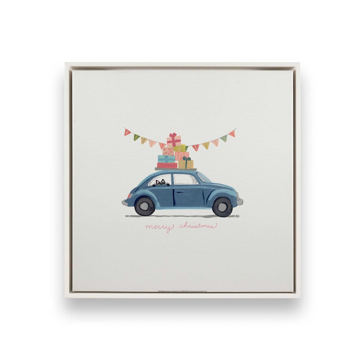 [Color:Opaque White], Picture of art in a White frame