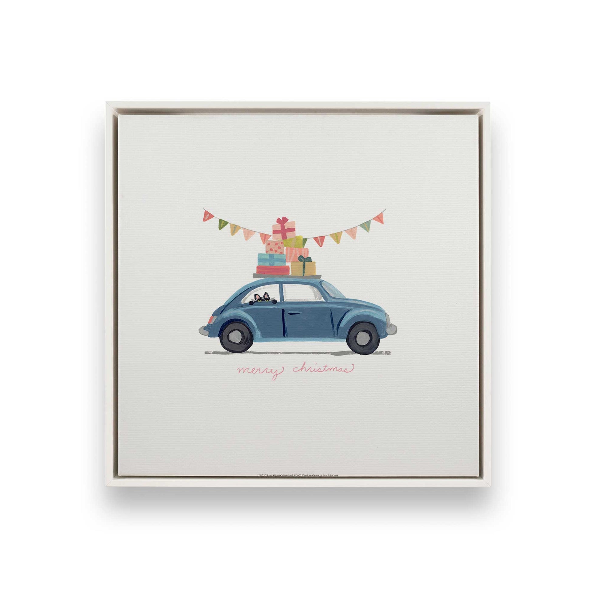 [Color:Opaque White], Picture of art in a White frame