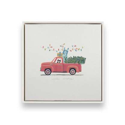 [Color:Opaque White], Picture of art in a White frame