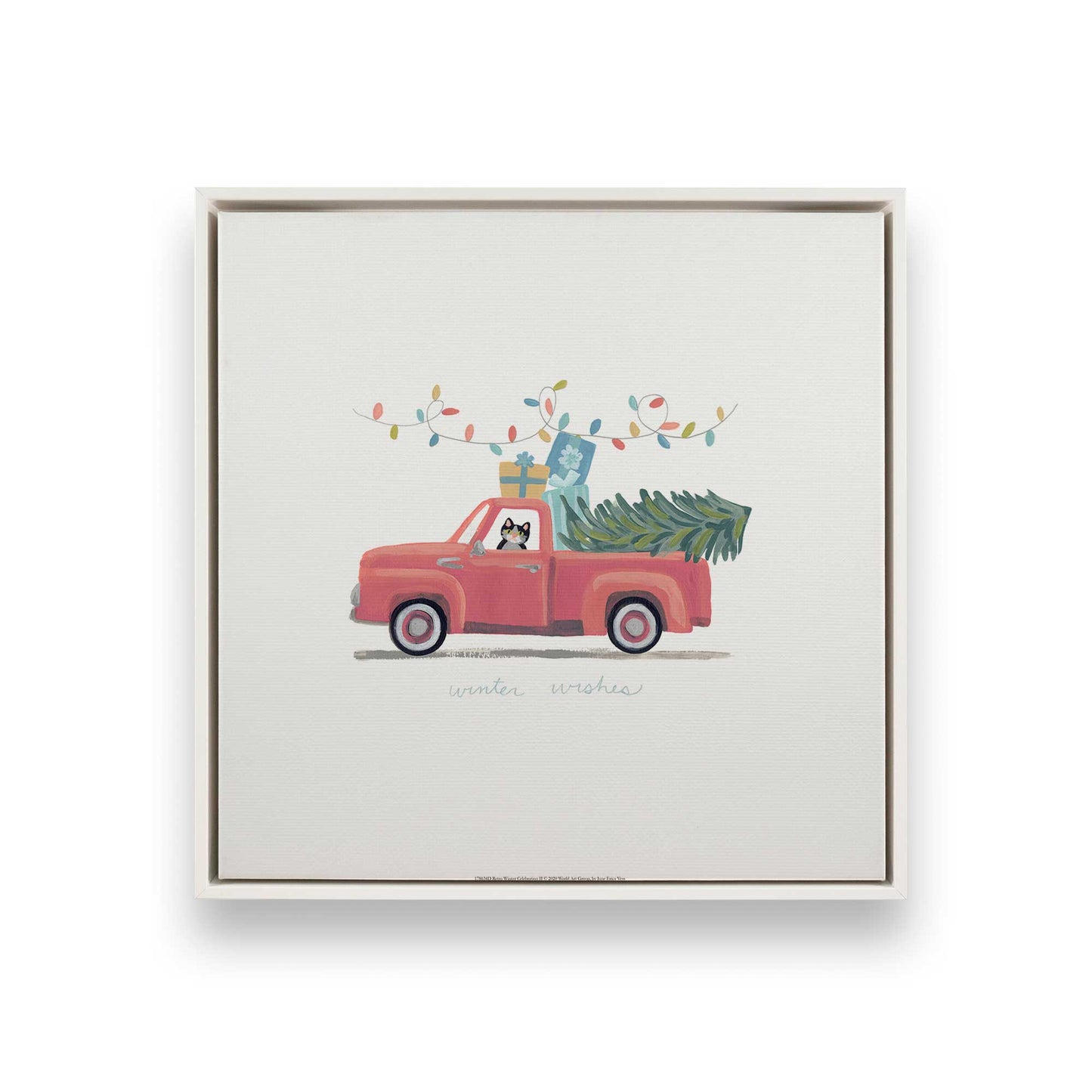 [Color:Opaque White], Picture of art in a White frame