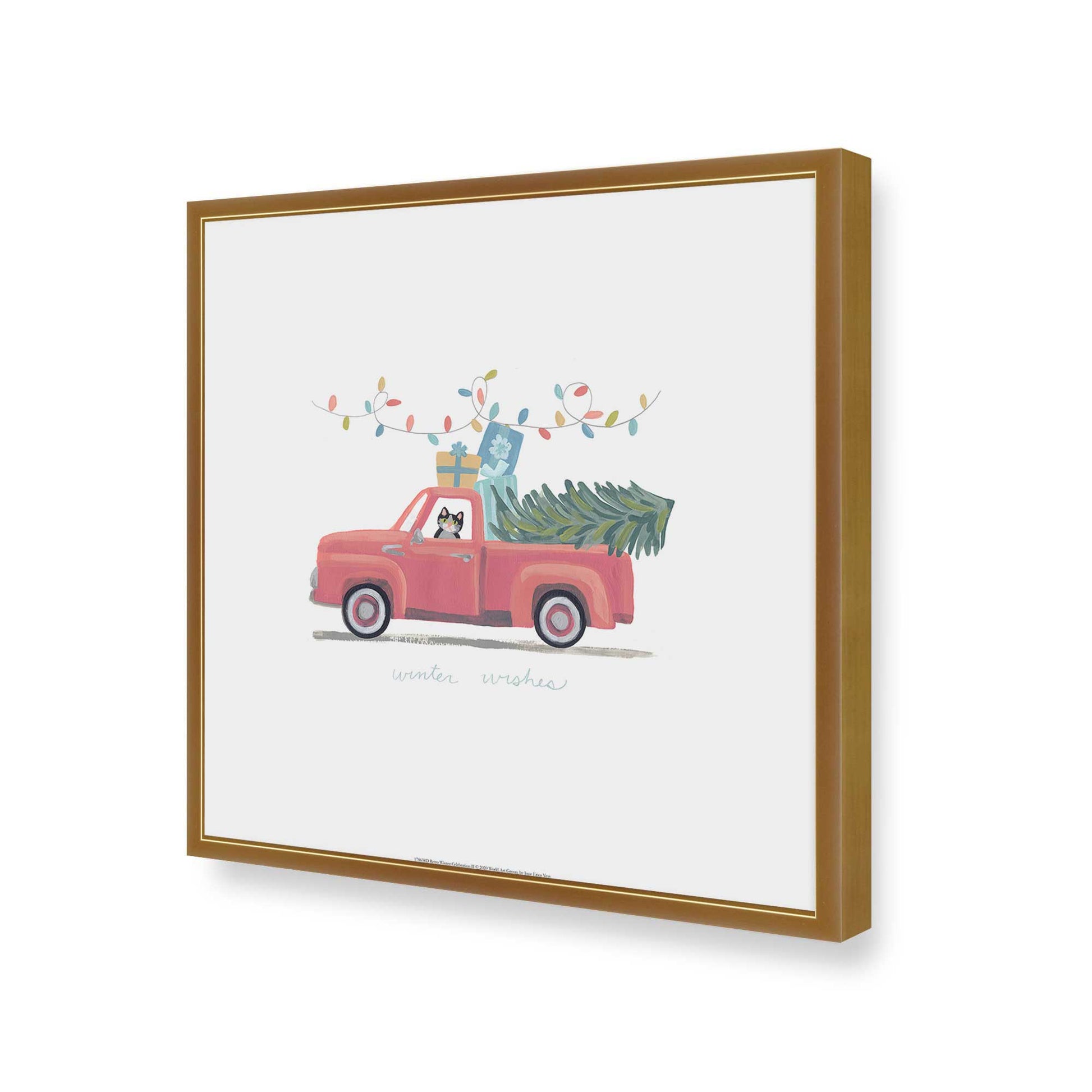 [Color:Polished Gold], Picture of art in a Polished Gold frame of the corner