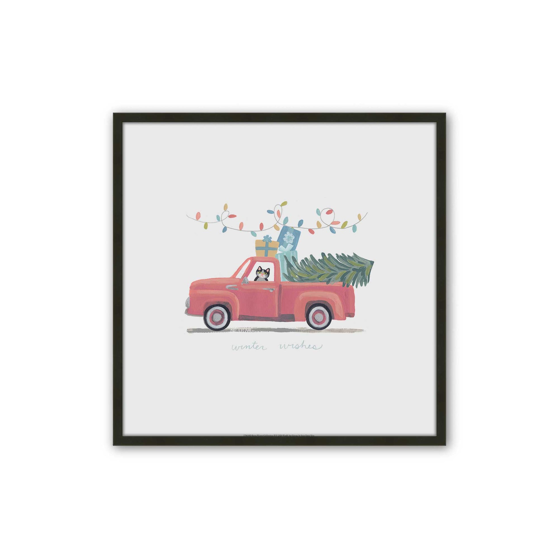 [Color:Satin Black], Picture of art in a Satin Black frame