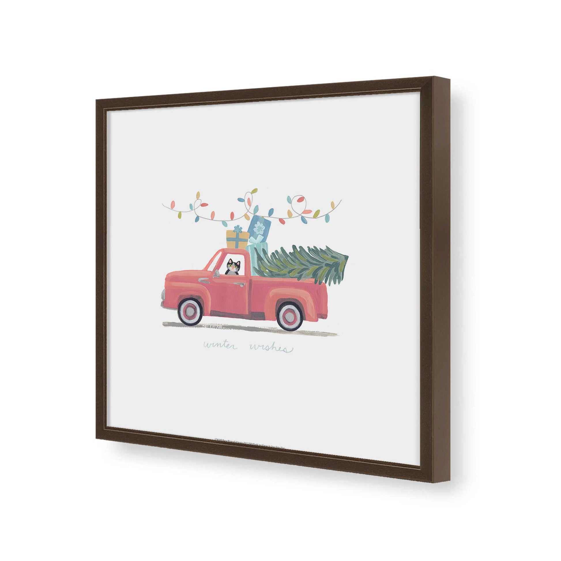 [Color:Espresso], Picture of art in a Espresso frame of the corner