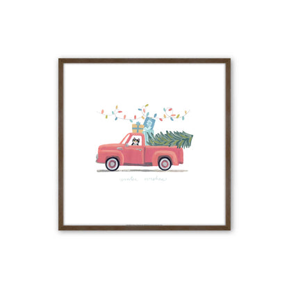 [Color:Walnut], Picture of art in a Walnut frame