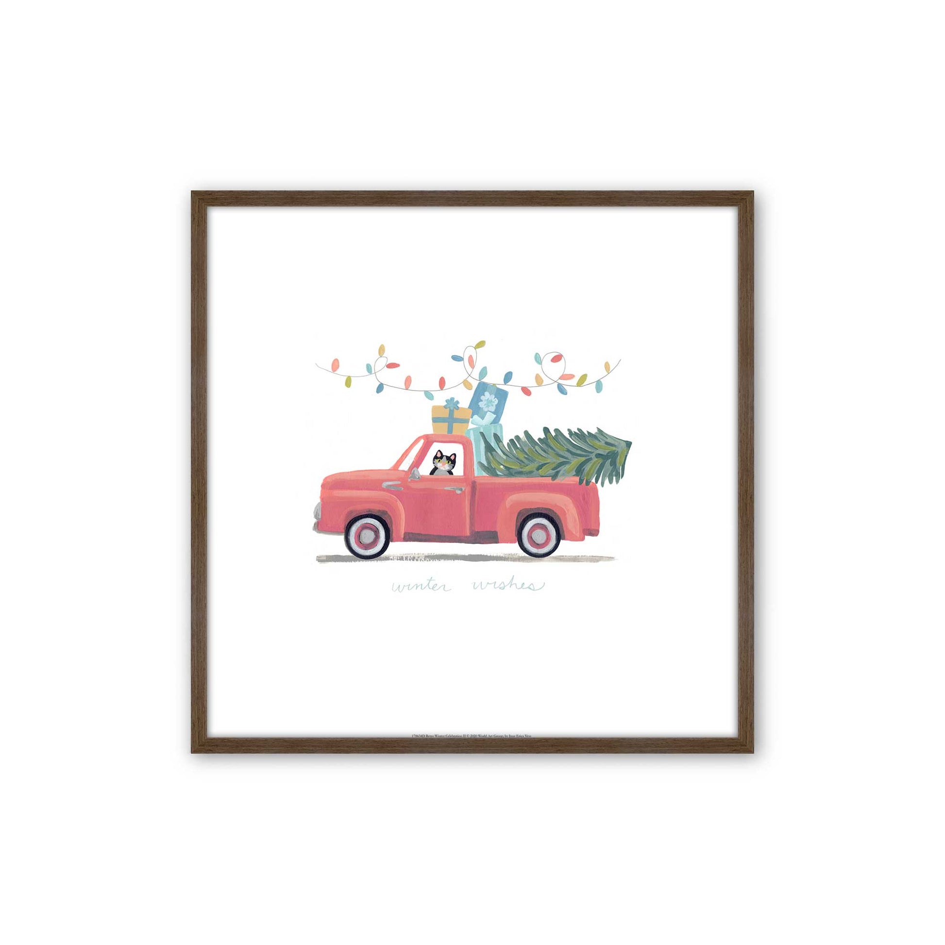 [Color:Walnut], Picture of art in a Walnut frame