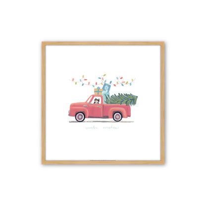 [Color:American Maple], Picture of art in an American Maple frame