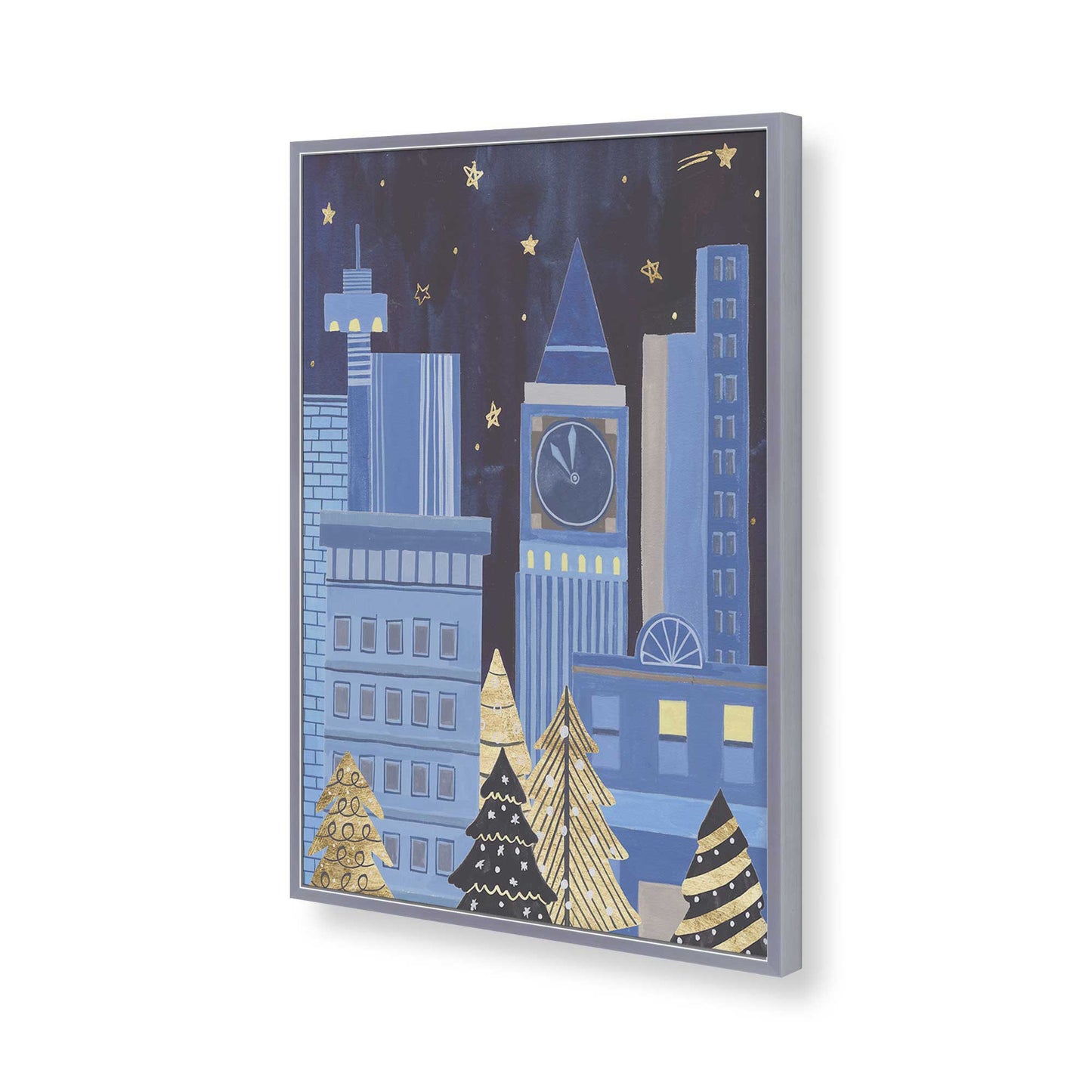 [Color:Polished Chrome], Picture of art in a Polished Chrome frame of the corner