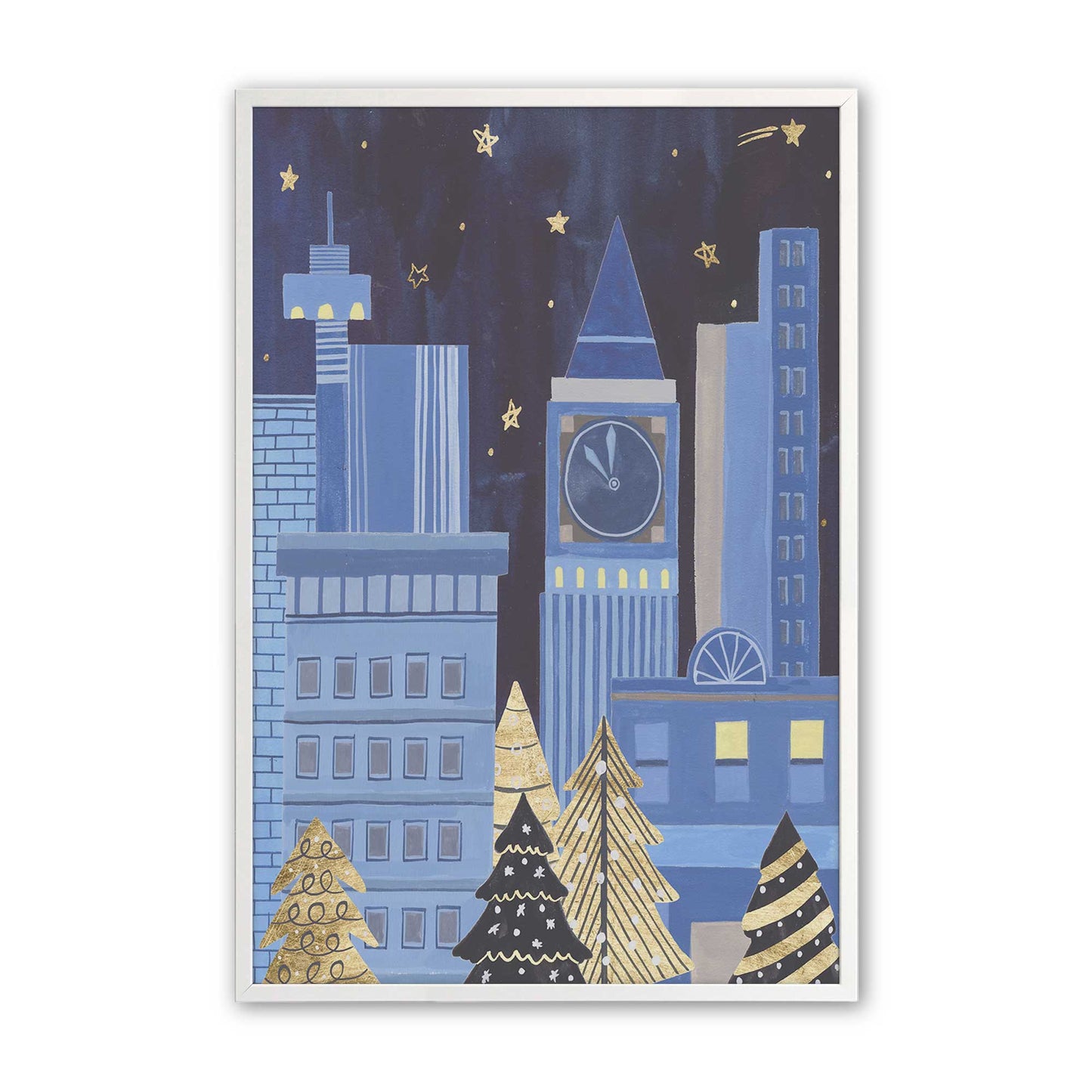 [Color:Opaque White], Picture of art in an Opaque White frame