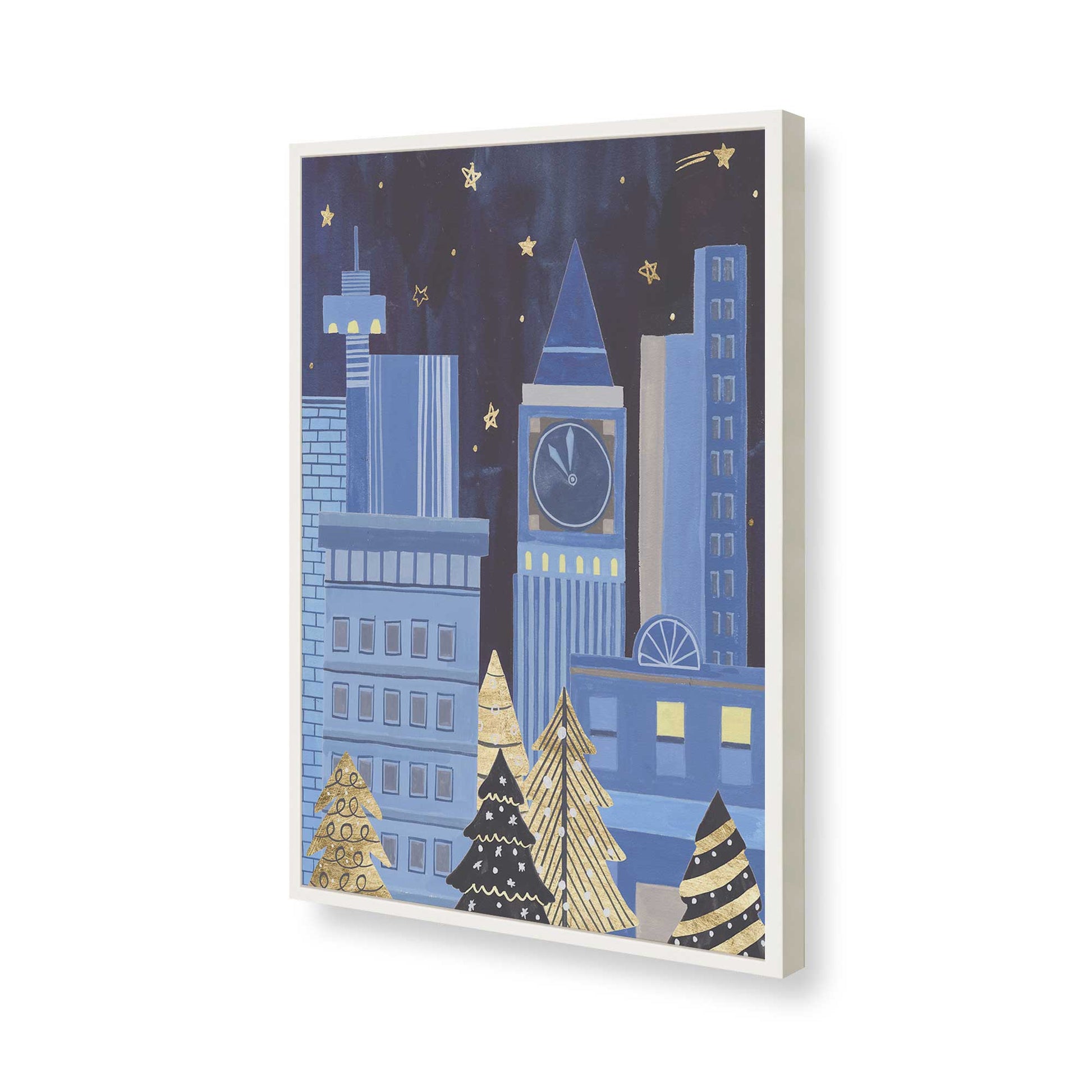 [Color:Opaque White], Picture of art in a Opaque White frame of the corner