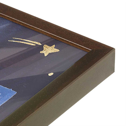 [Color:Belvinder Brown], Picture of art in a Belvinder Brown frame at an angle