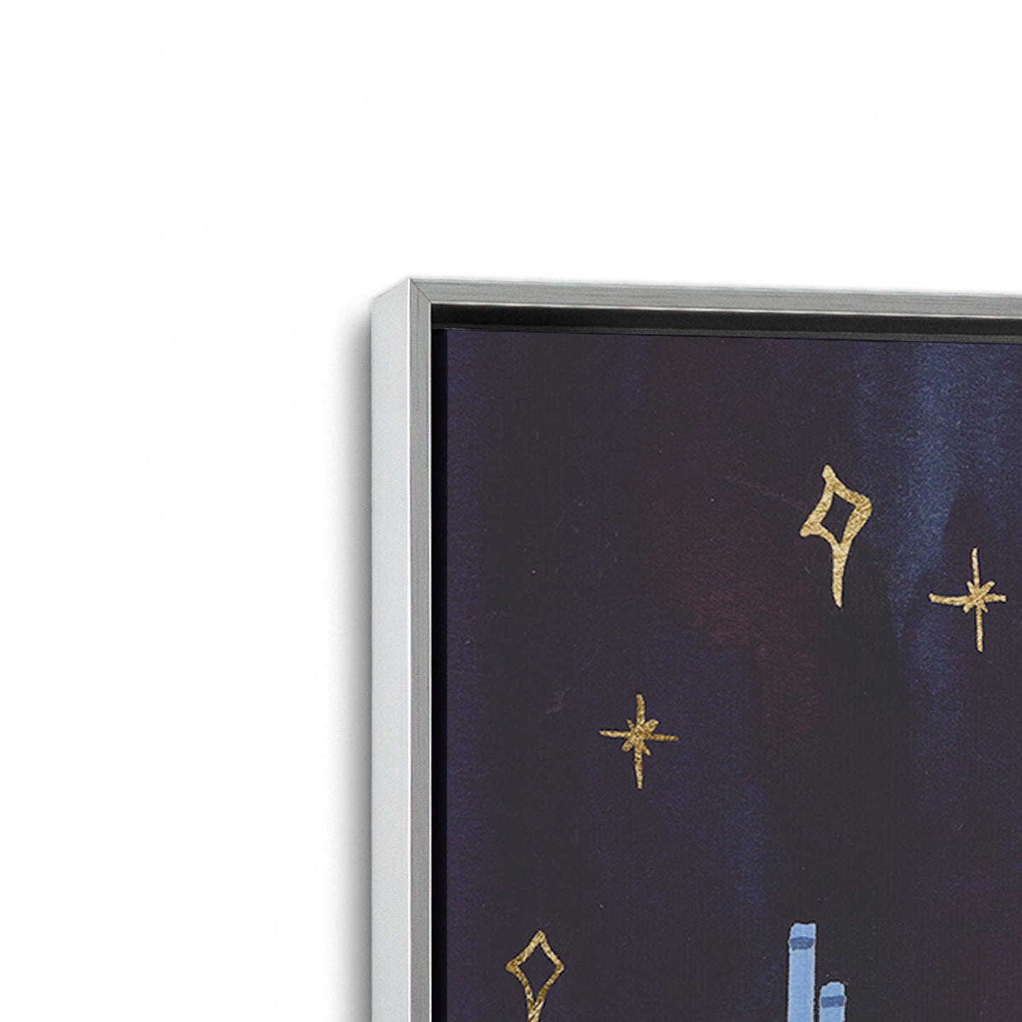 [Color:Polished Chrome], Picture of art in a Polished Chrome frame at an angle