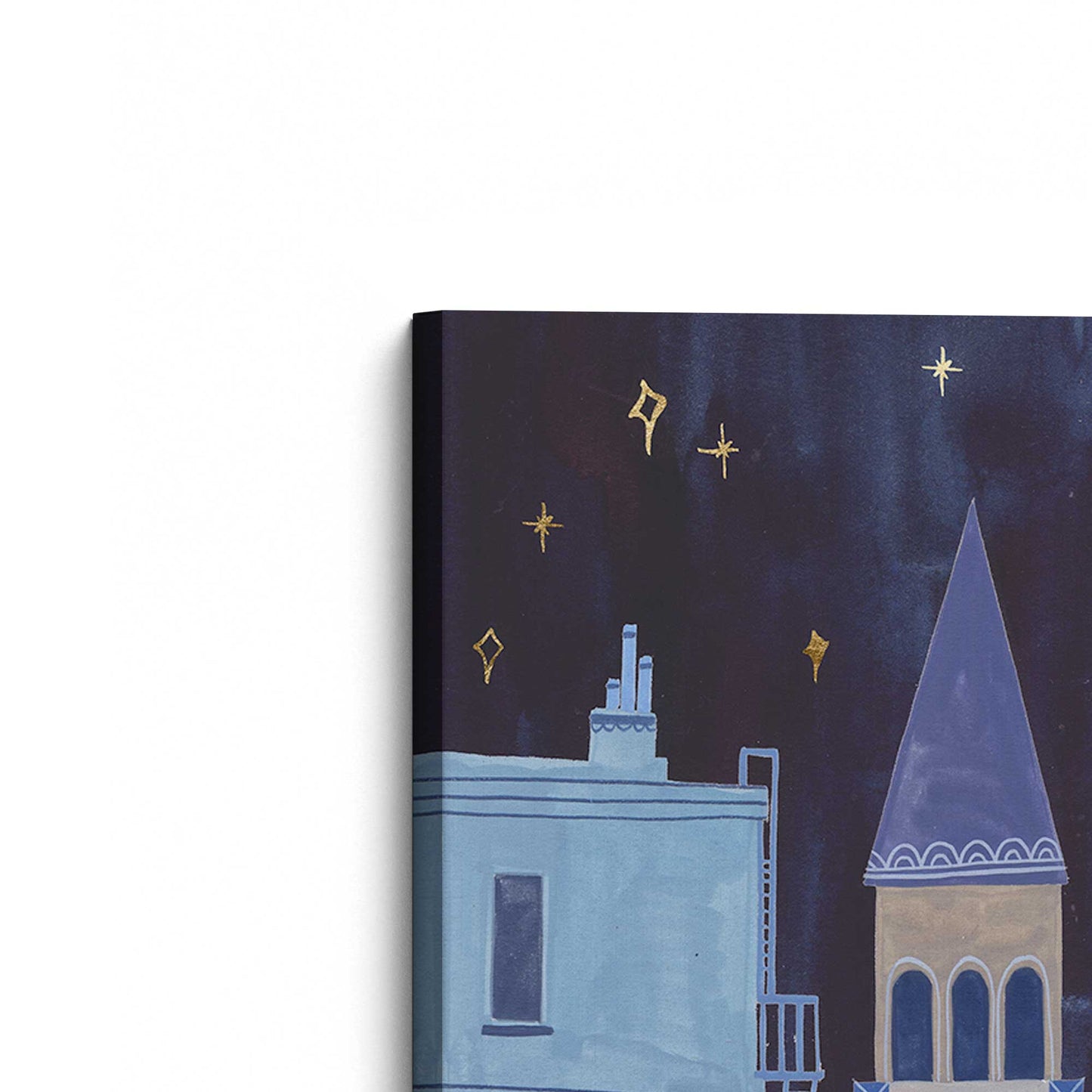 [Color:Stretched Canvas], Picture of the corner of the art