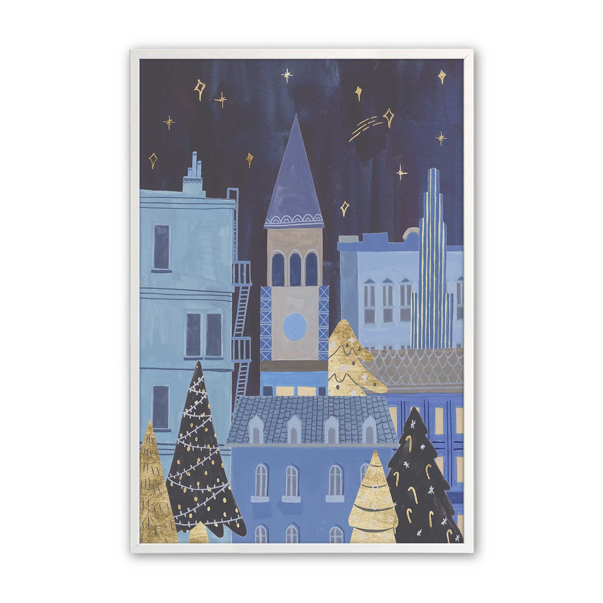 [Color:Opaque White], Picture of art in a Opaque White frame