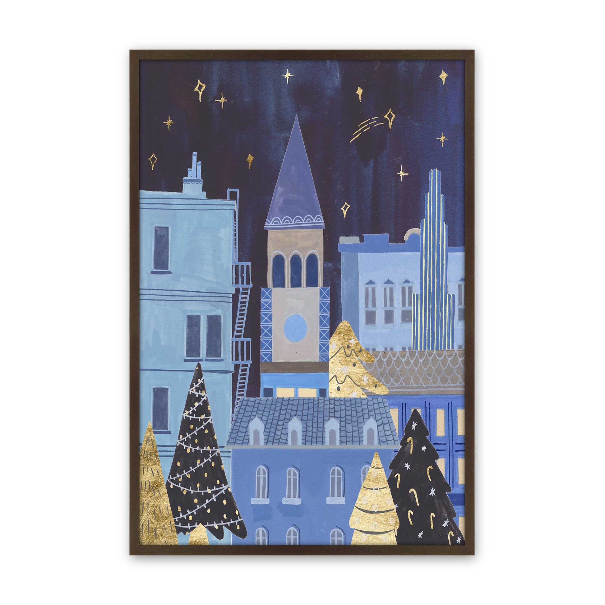 [Color:Brown], Picture of art in a Brown frame