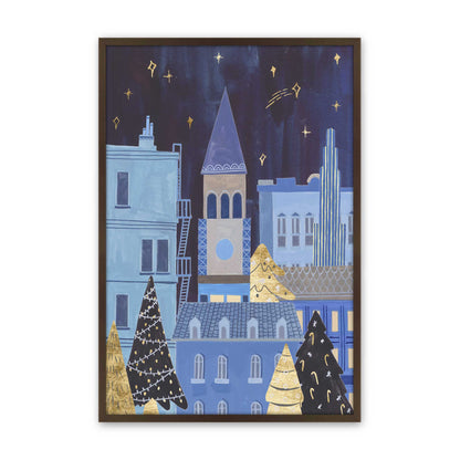 [Color:Brown], Picture of art in a Brown frame