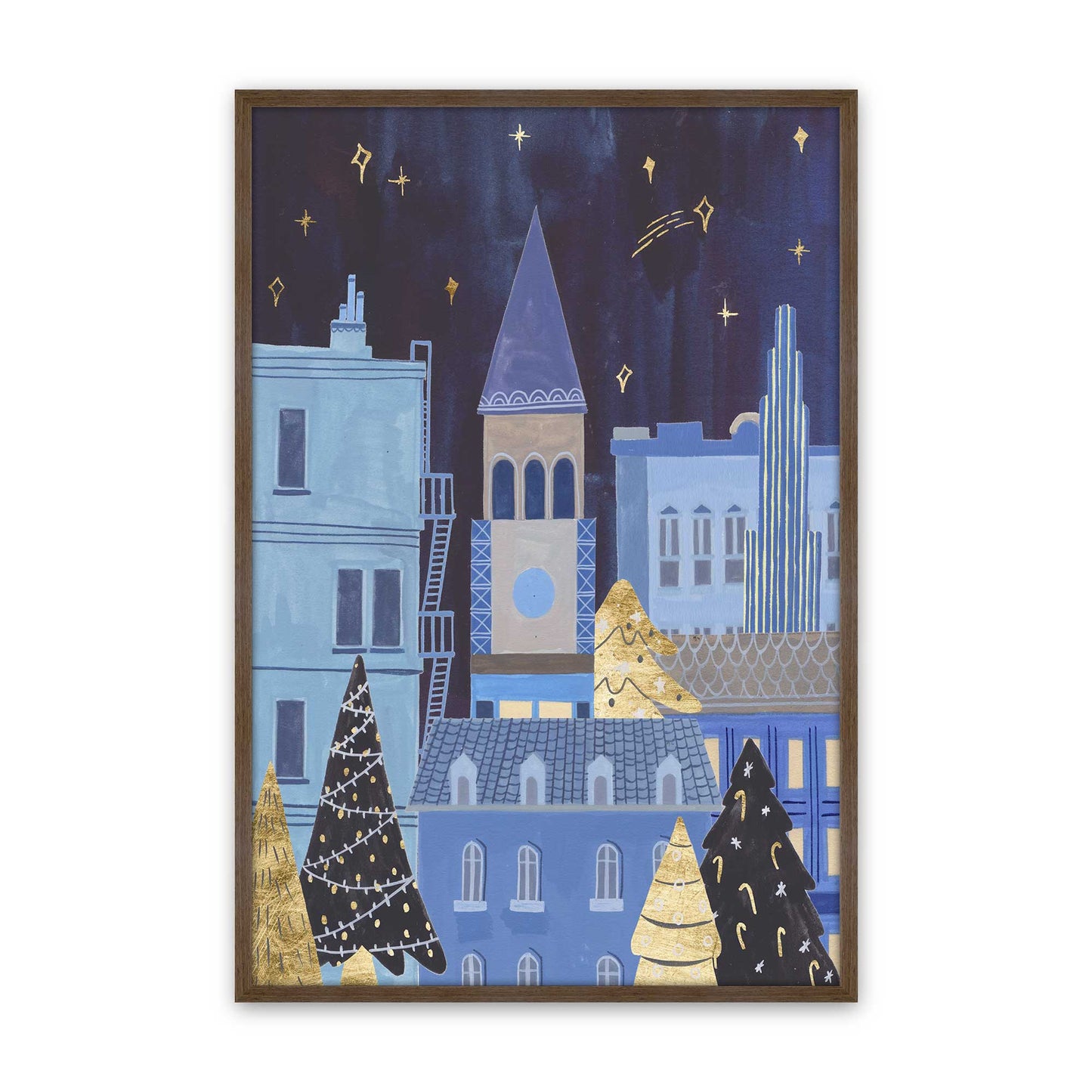 [Color:Walnut], Picture of art in a Walnut frame