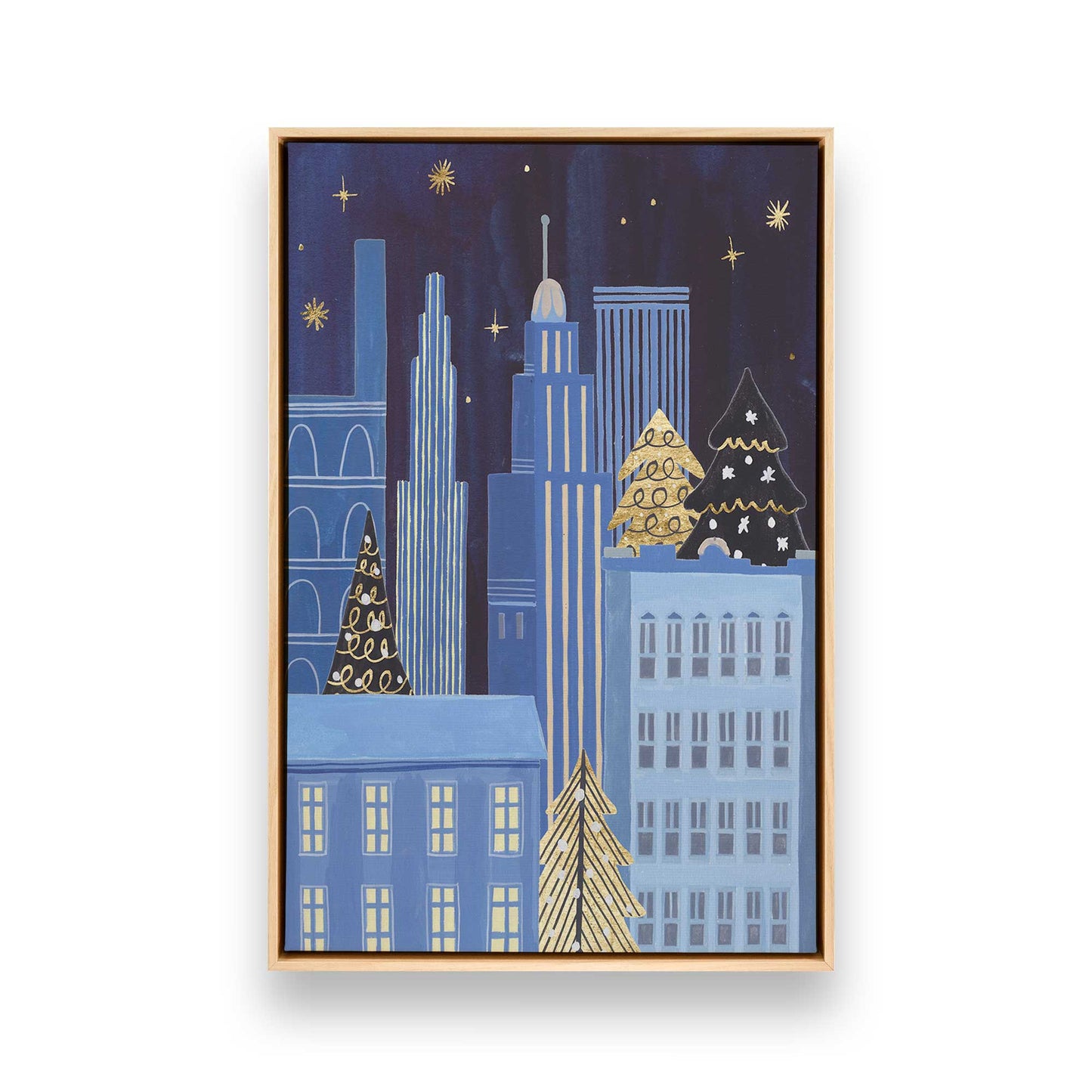 Twinkle Town Nights, Set of 4 Canvas Prints