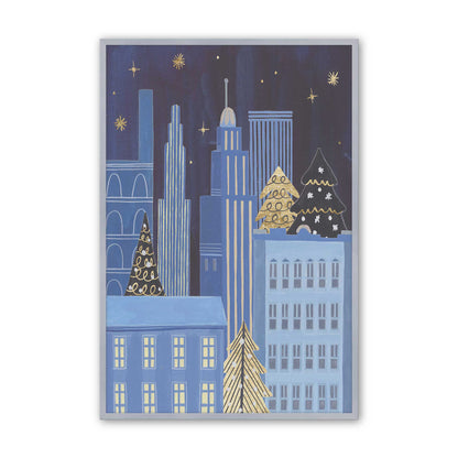 Twinkle Town Nights, Set of 4 Paper Prints