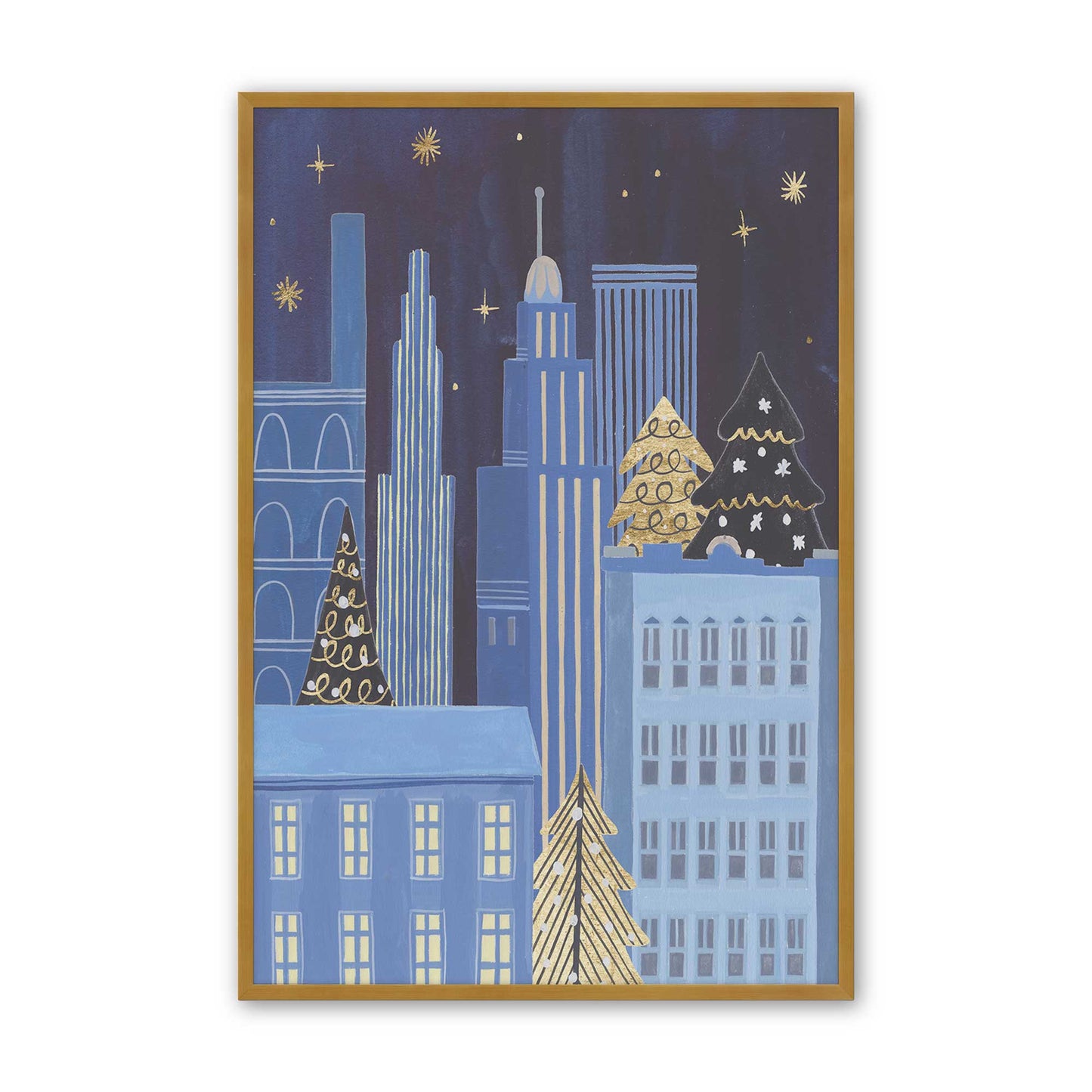Twinkle Town Nights, Set of 4 Paper Prints