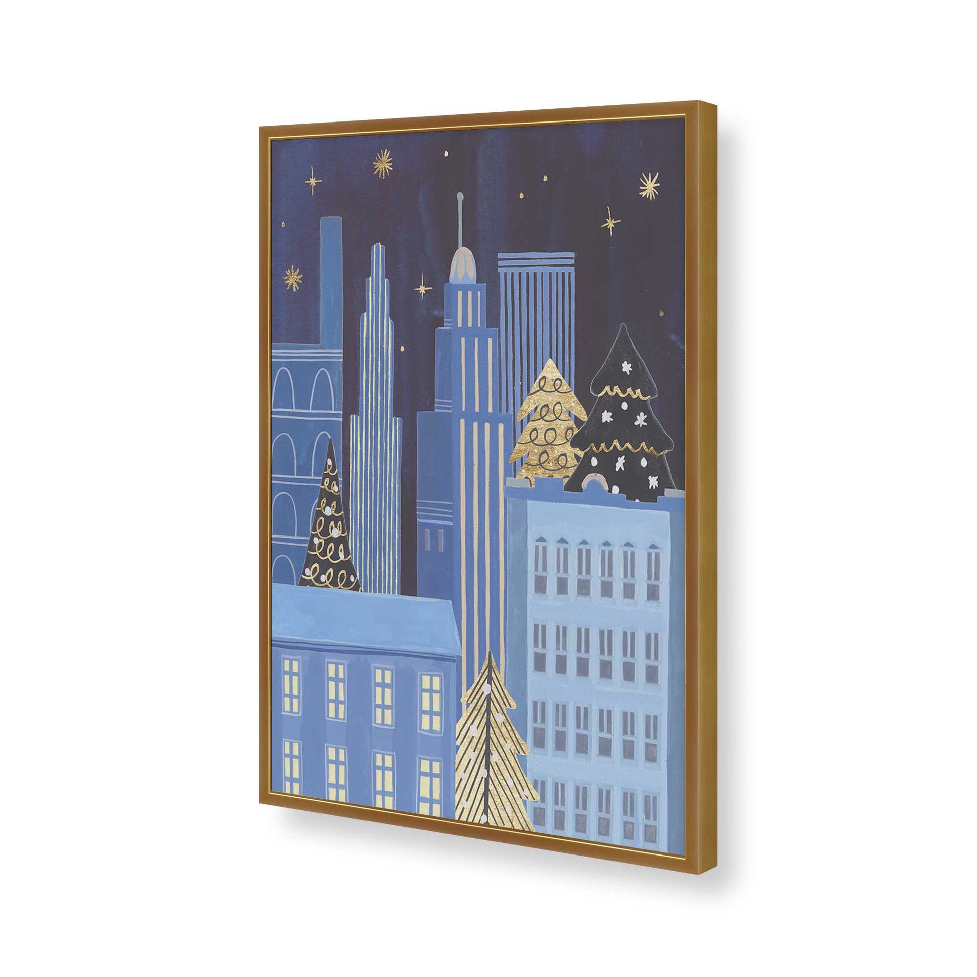 [Color:Polished Gold], Picture of art in a Polished Gold frame of the corner