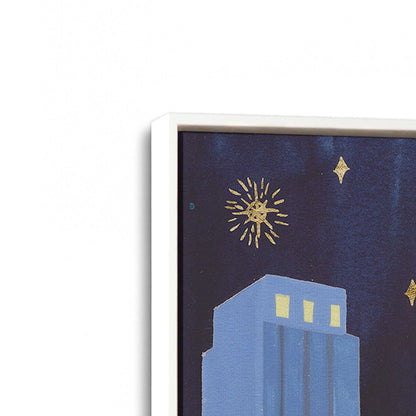 [Color:Opaque White], Picture of art in a White frame at an angle