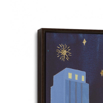 [Color:Espresso], Picture of art in a Espresso frame at an angle