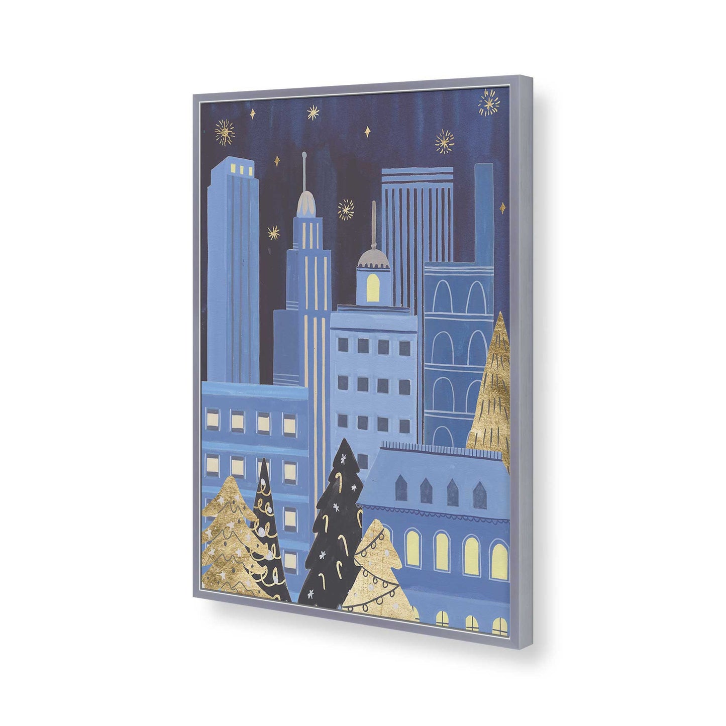 [Color:Polished Chrome], Picture of art in a Polished Chrome frame of the corner