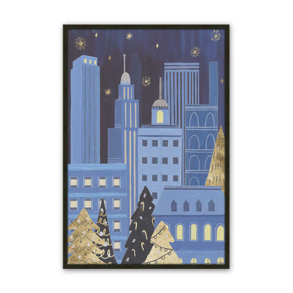 Twinkle Town Nights, Set of 4 Paper Prints