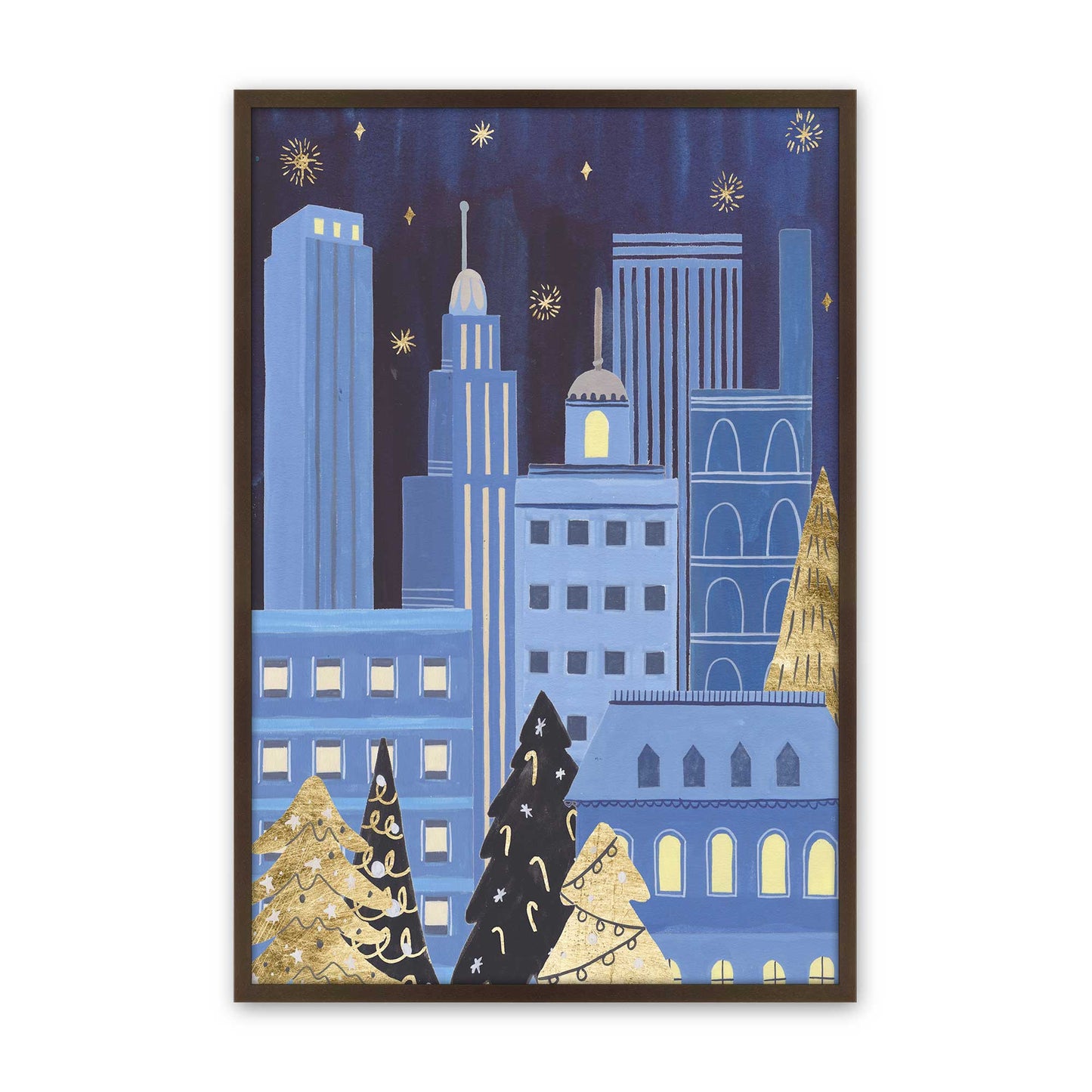 Twinkle Town Nights, Set of 4 Paper Prints