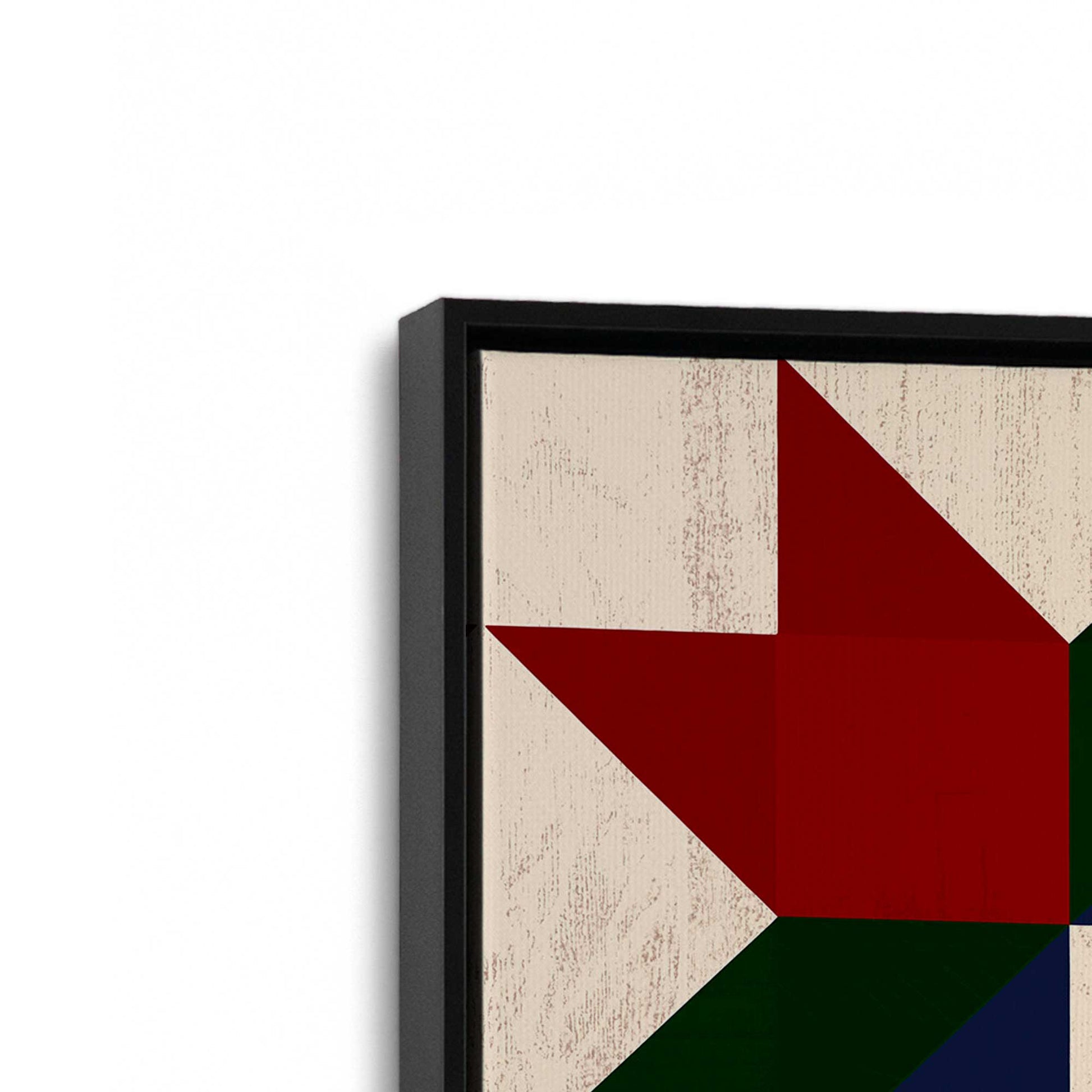 [Color:Satin Black], Picture of art in a Satin Black frame at an angle