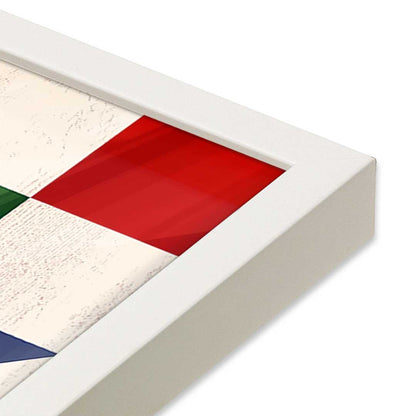 [Color:Opaque White], Picture of art in a Opaque White frame at an angle