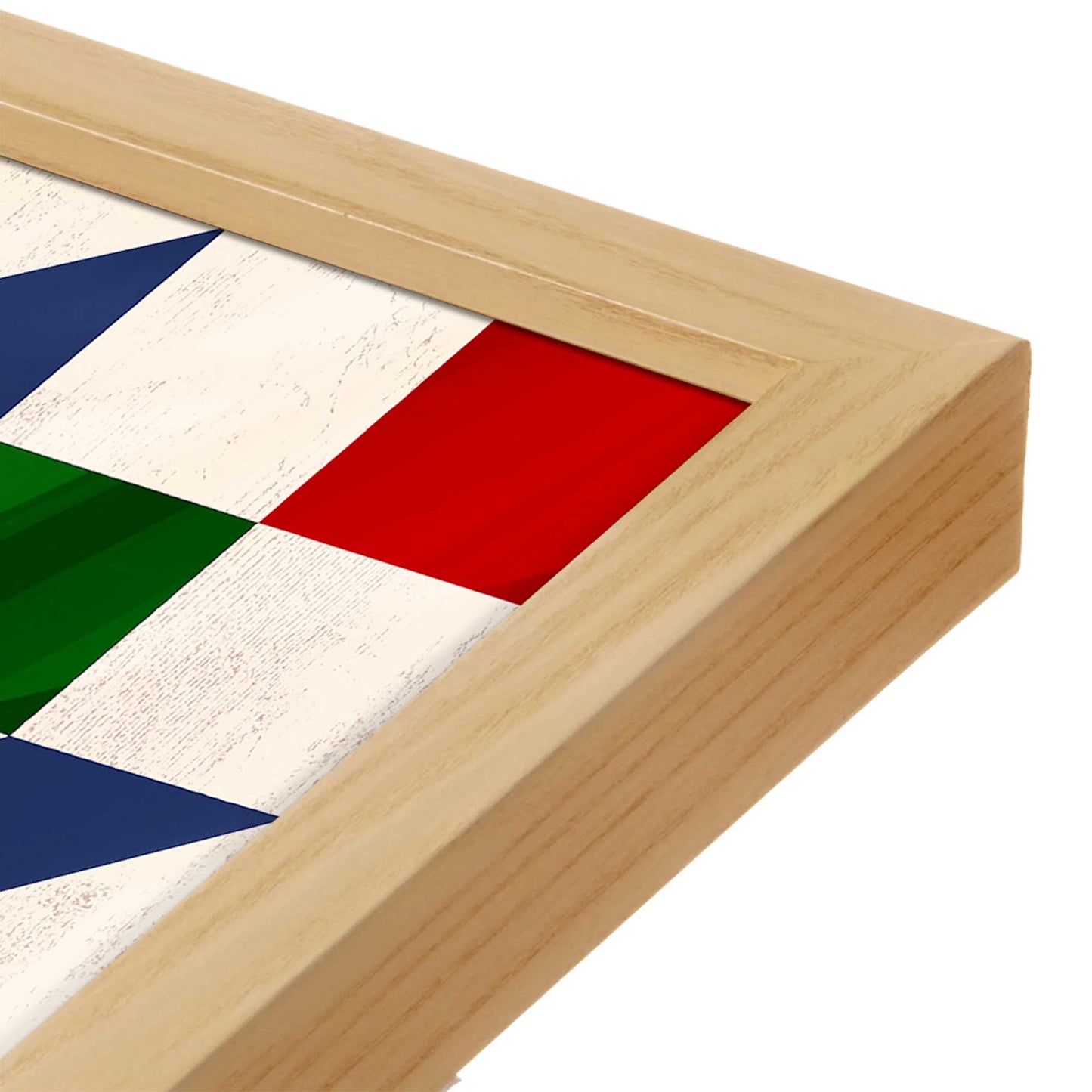 [Color:Espresso], Picture of art in a Espresso frame at an angle