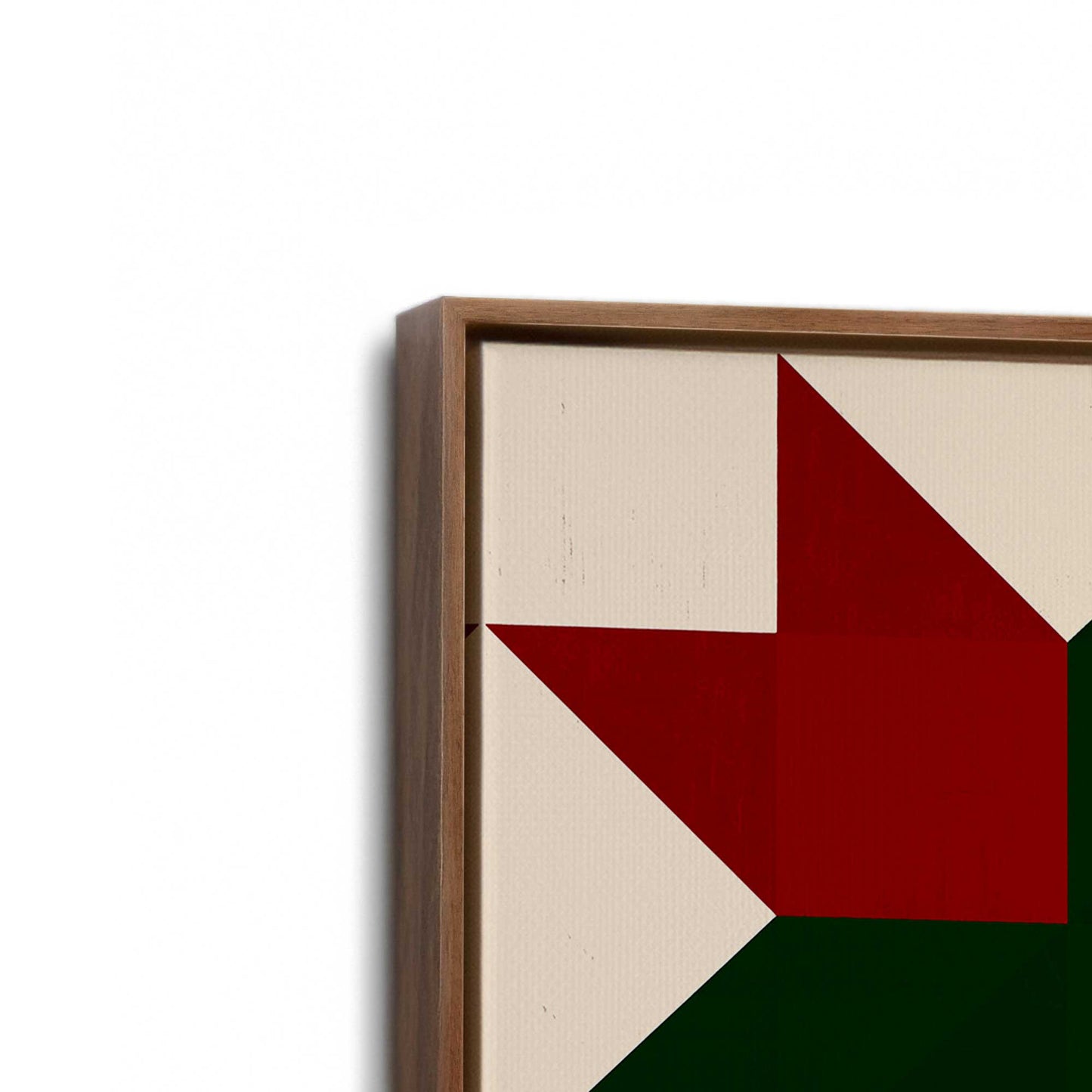 [Color:Walnut], Picture of art in a Walnut frame at an angle