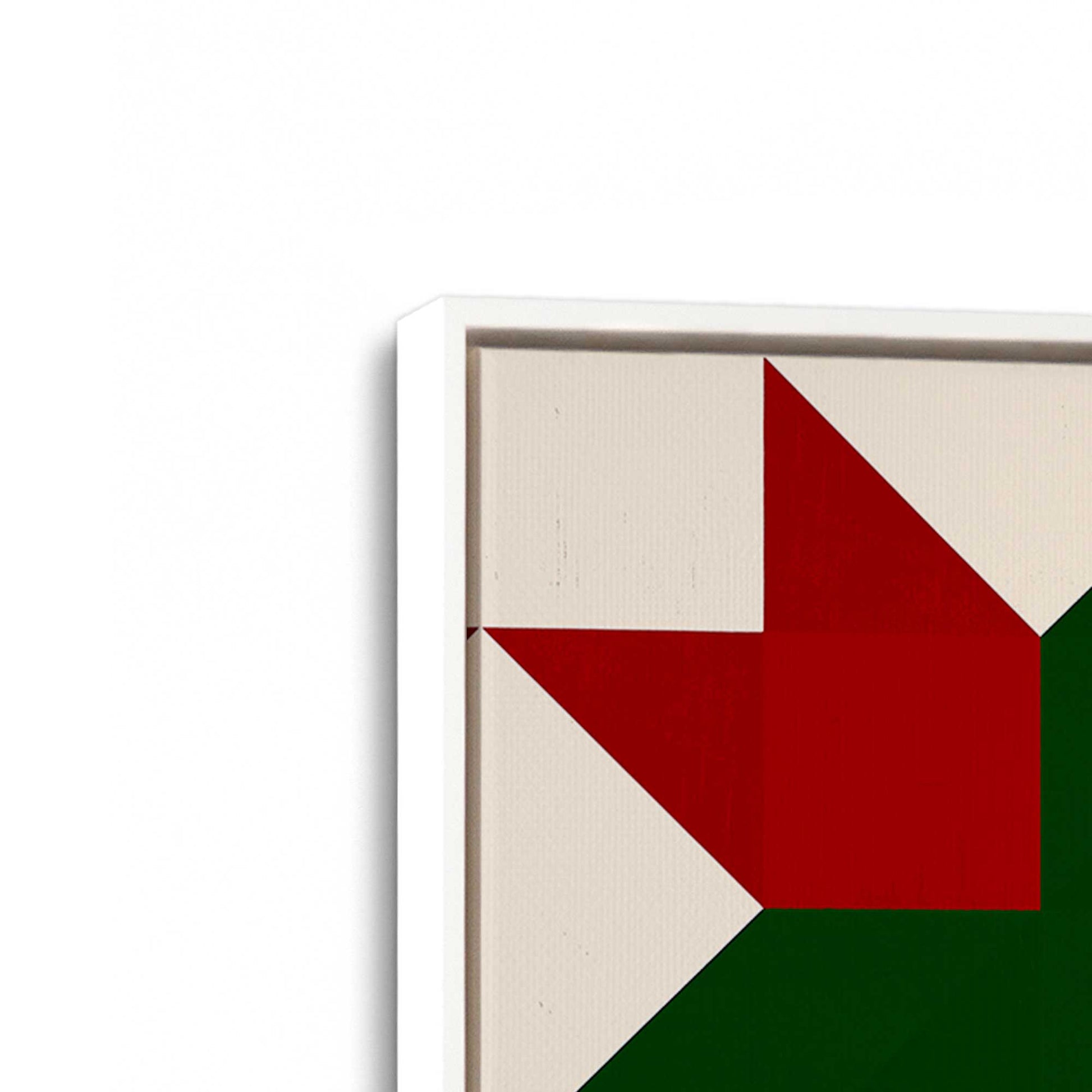 [Color:Opaque White], Picture of art in a White frame at an angle