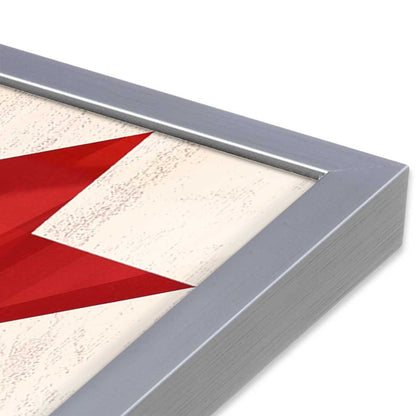 [Color:Polished Chrome], Picture of art in a Polished Chrome frame at an angle