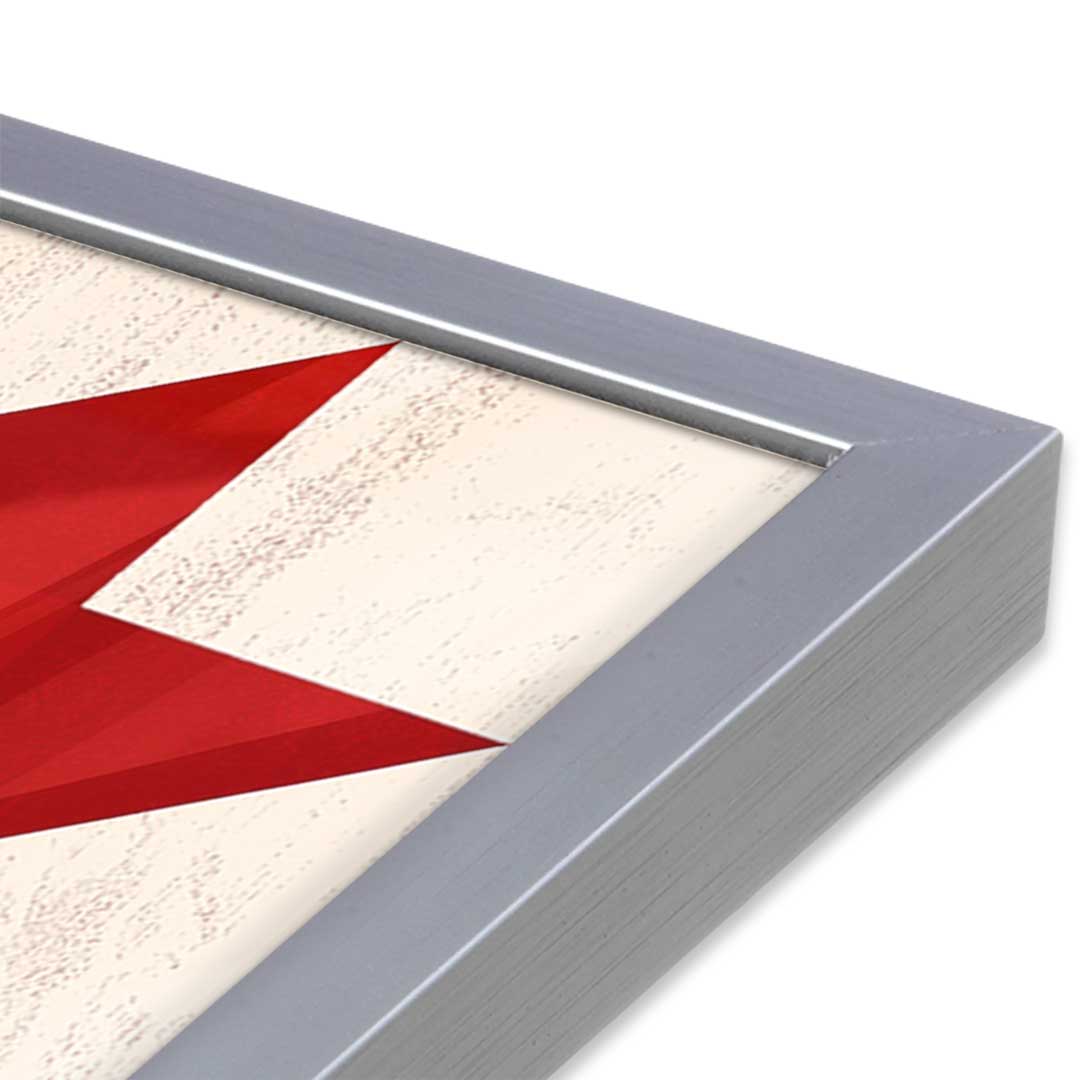 [Color:Opaque White], Picture of art in a Opaque White frame at an angle