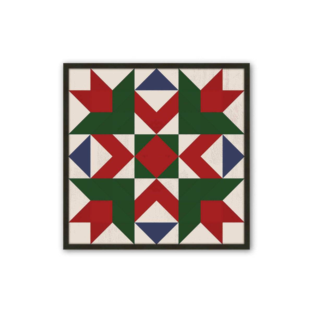 Patchwork Holiday Star, Set of 4 Paper Prints