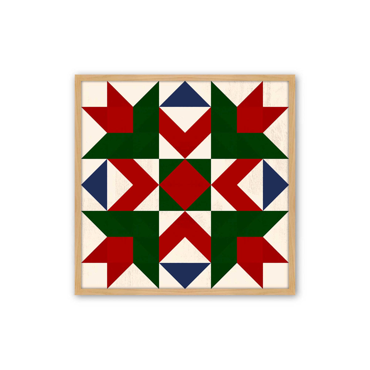 Patchwork Holiday Star, Set of 4 Paper Prints