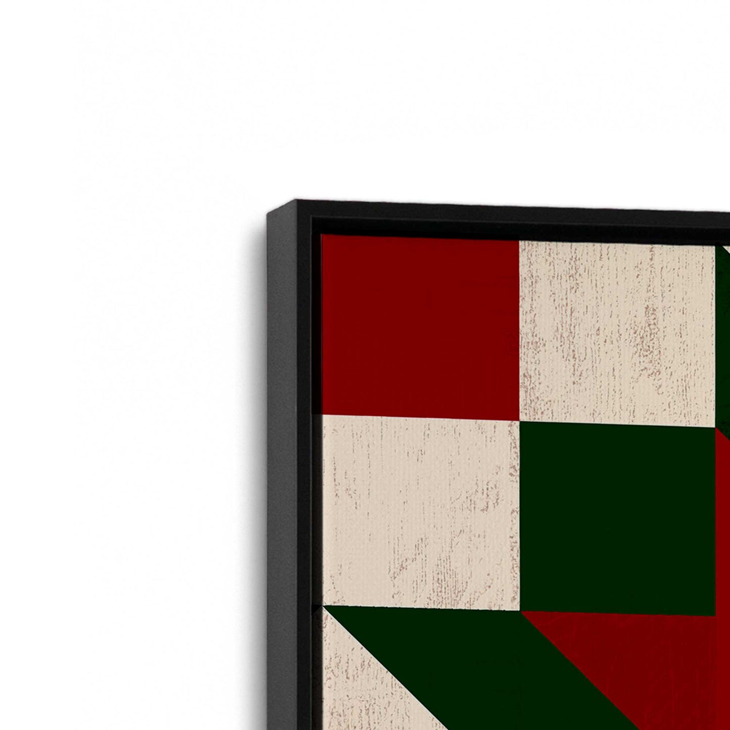 [Color:Satin Black], Picture of art in a Satin Black frame at an angle