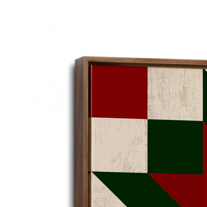 [Color:Walnut], Picture of art in a Walnut frame at an angle