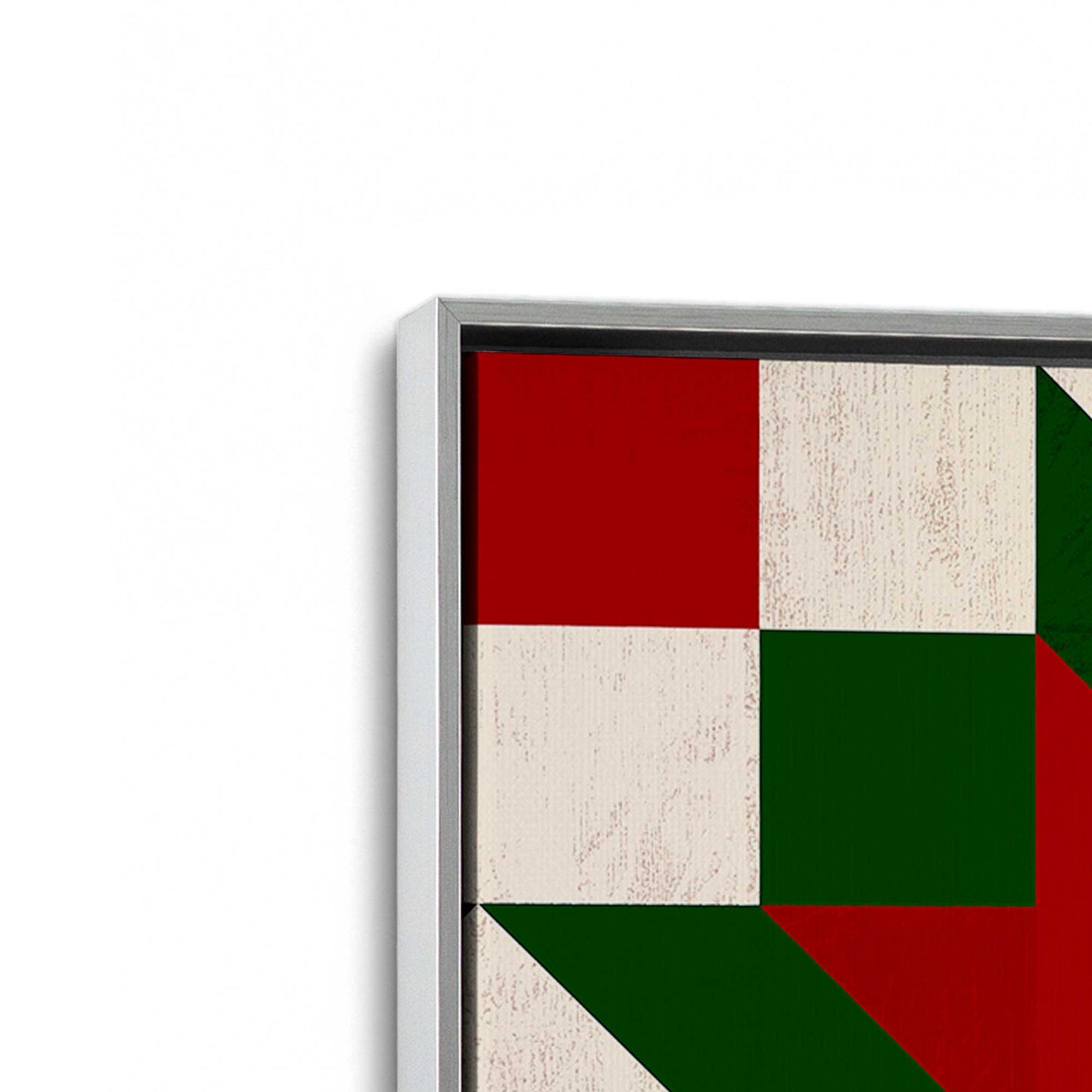 [Color:Polished Chrome], Picture of art in a Polished Chrome frame at an angle