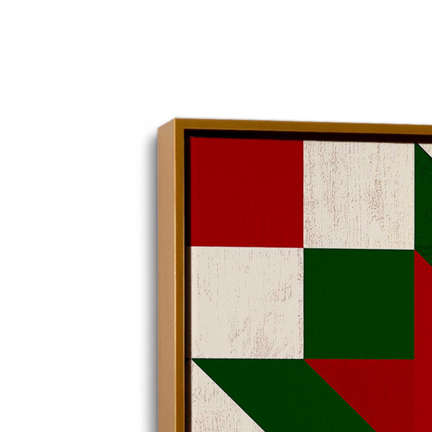 [Color:Polished Gold], Picture of art in a Polished Gold frame at an angle